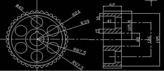 CAD實操之平鍵和齒輪的安裝