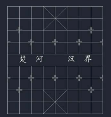 用CAD怎么繪制中國(guó)象棋棋盤(pán)?