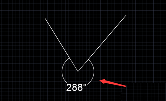 CAD怎么標注大于180的角度